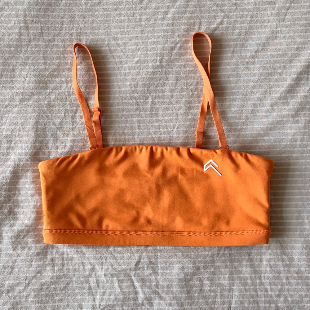 Oner Active Everyday Bandeau bralette in Apricot Orange